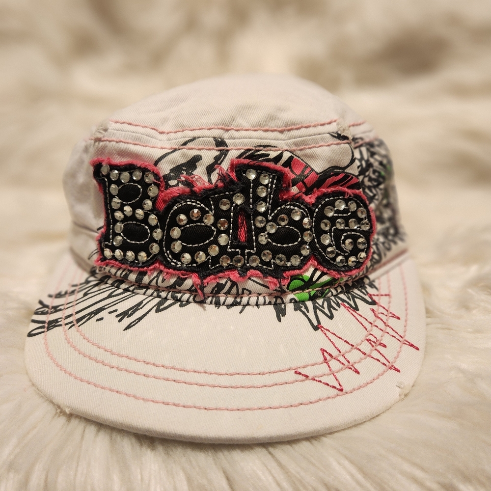 Vintage Academy Fits Caps Plus White "BABE" Print Hat